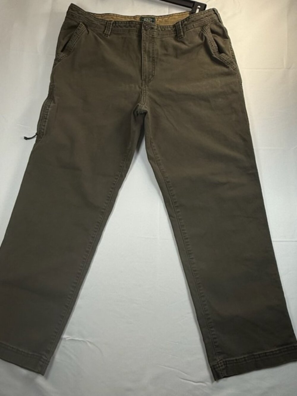 GH Bass & Co Men’s Canvas Utility Pants Olive Green 38 x 30 Straight Leg 527D852
